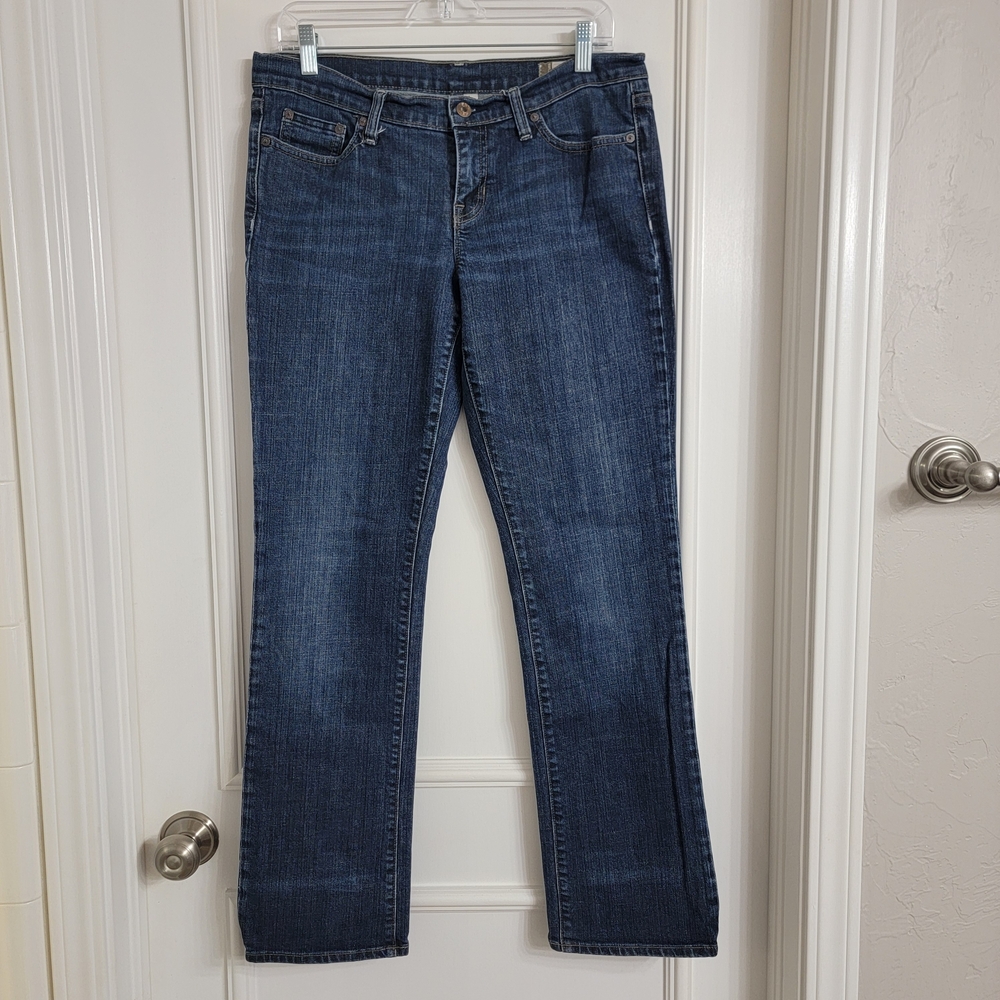 2007 VTG Gap Womens 10 R Relaxed Straight Leg Denim Jeans Dark Wash Classic Mid